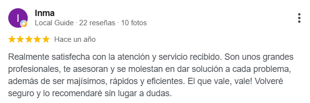 Opinión de Google sobre Tiendas Mamaandroid